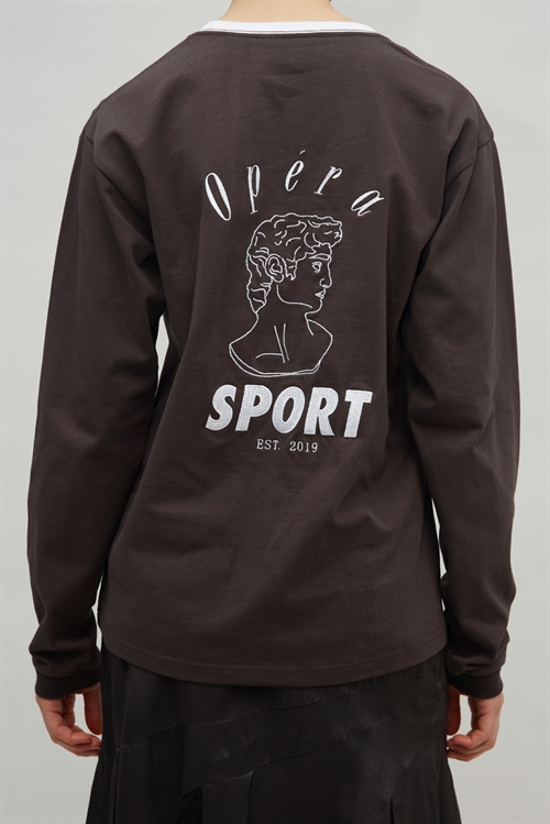 OPERA SPORT NICO UNISEX LS TEE BROWN